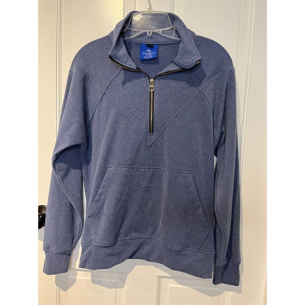 Royal Threads Canada Women’s Medium Blue Quarter Zip Pullover Kangaroo Pocket
